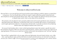 Desktop Screenshot of ekeywordtool.com