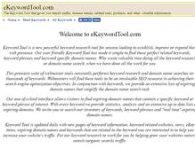 Tablet Screenshot of ekeywordtool.com